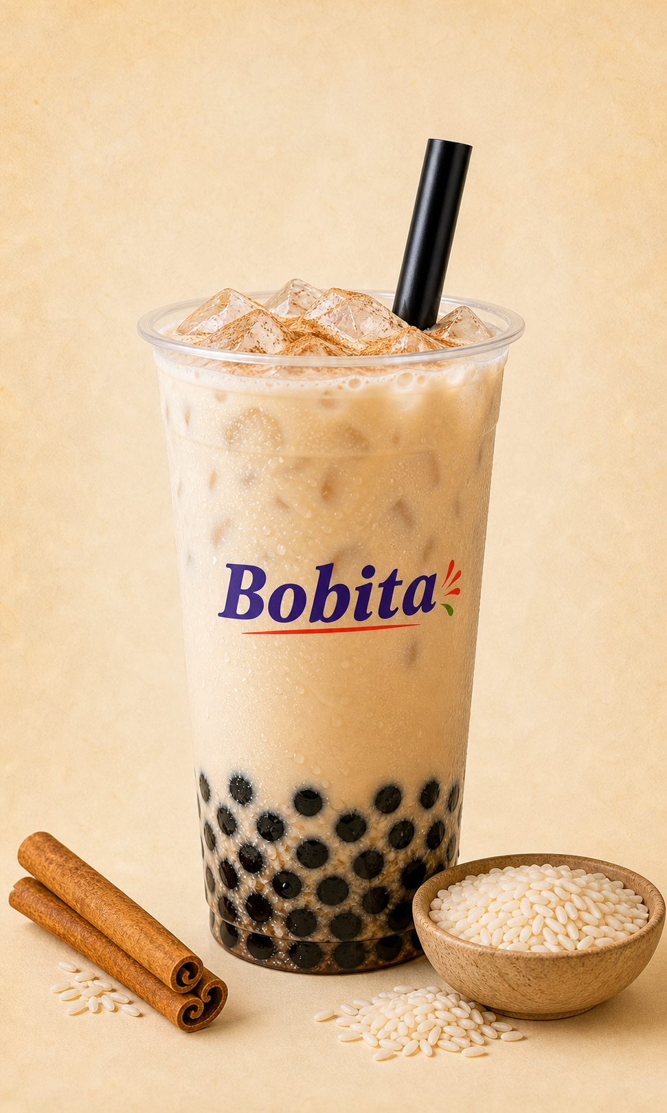 Classic horchata with cinnamon over ice